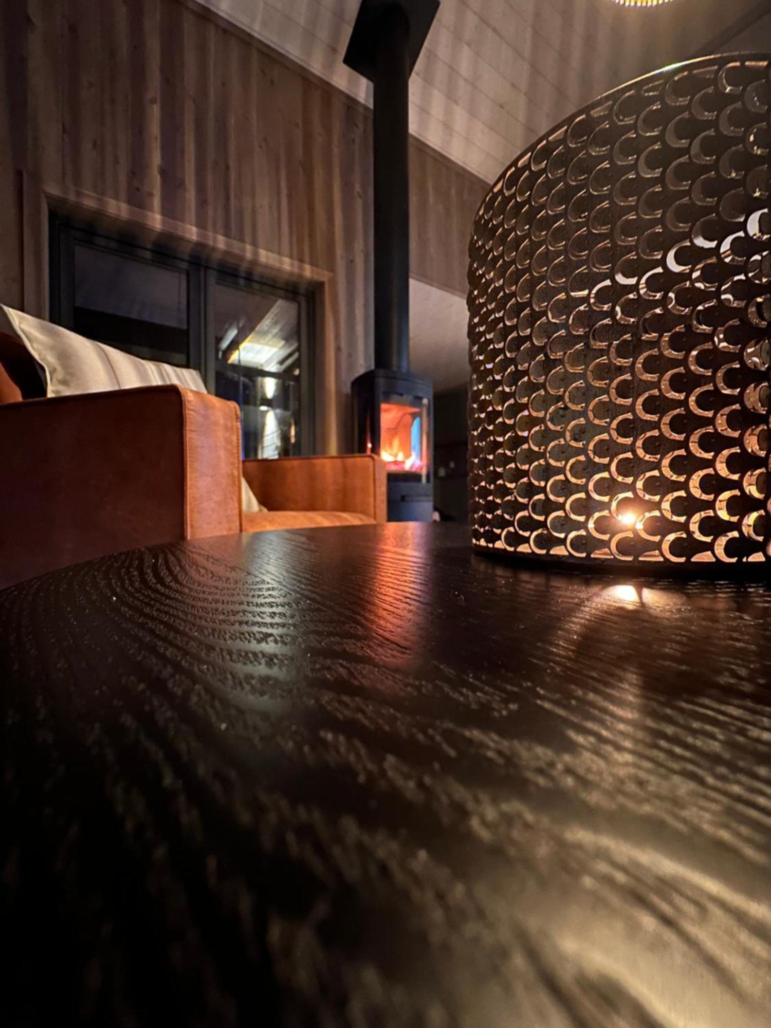 Modern Northern Lights Cabin Drangedal Экстерьер фото