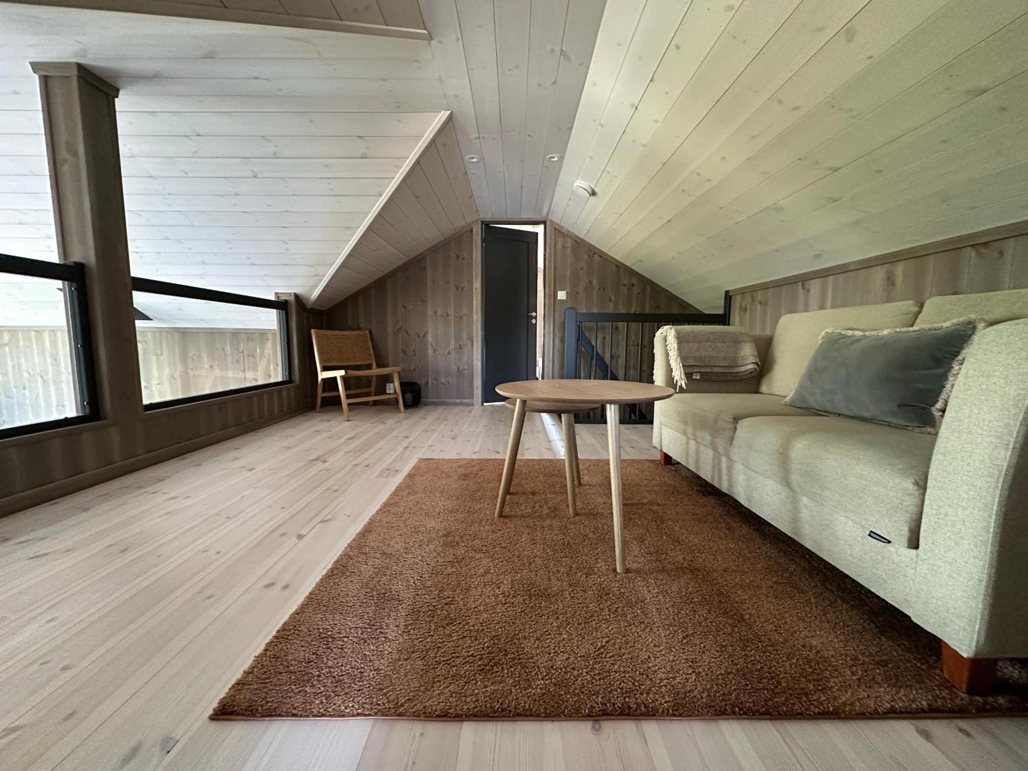 Modern Northern Lights Cabin Drangedal Экстерьер фото